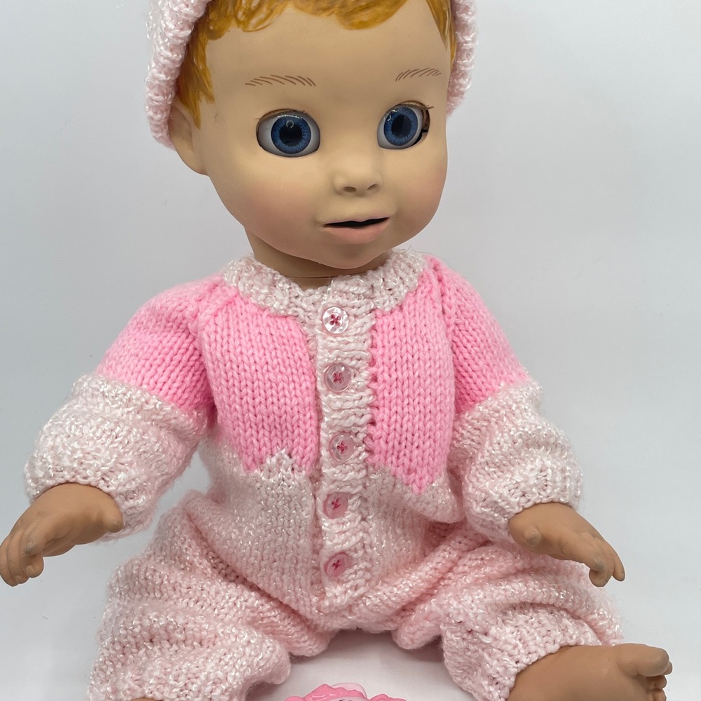 Luvabella Doll Interactive Baby Girl Interactive Blonde TESTED WORKS + Lamby